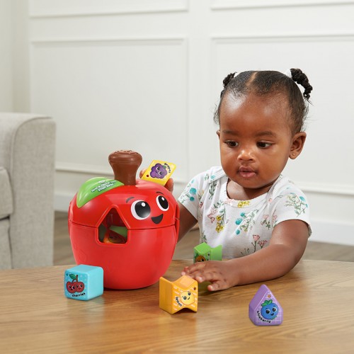 LeapFrog Spin and Change Apple Shape Sorter | Shape Sorter Toy | Baby Toy | Learning Toy | Early Learning Toy | 18 Months+